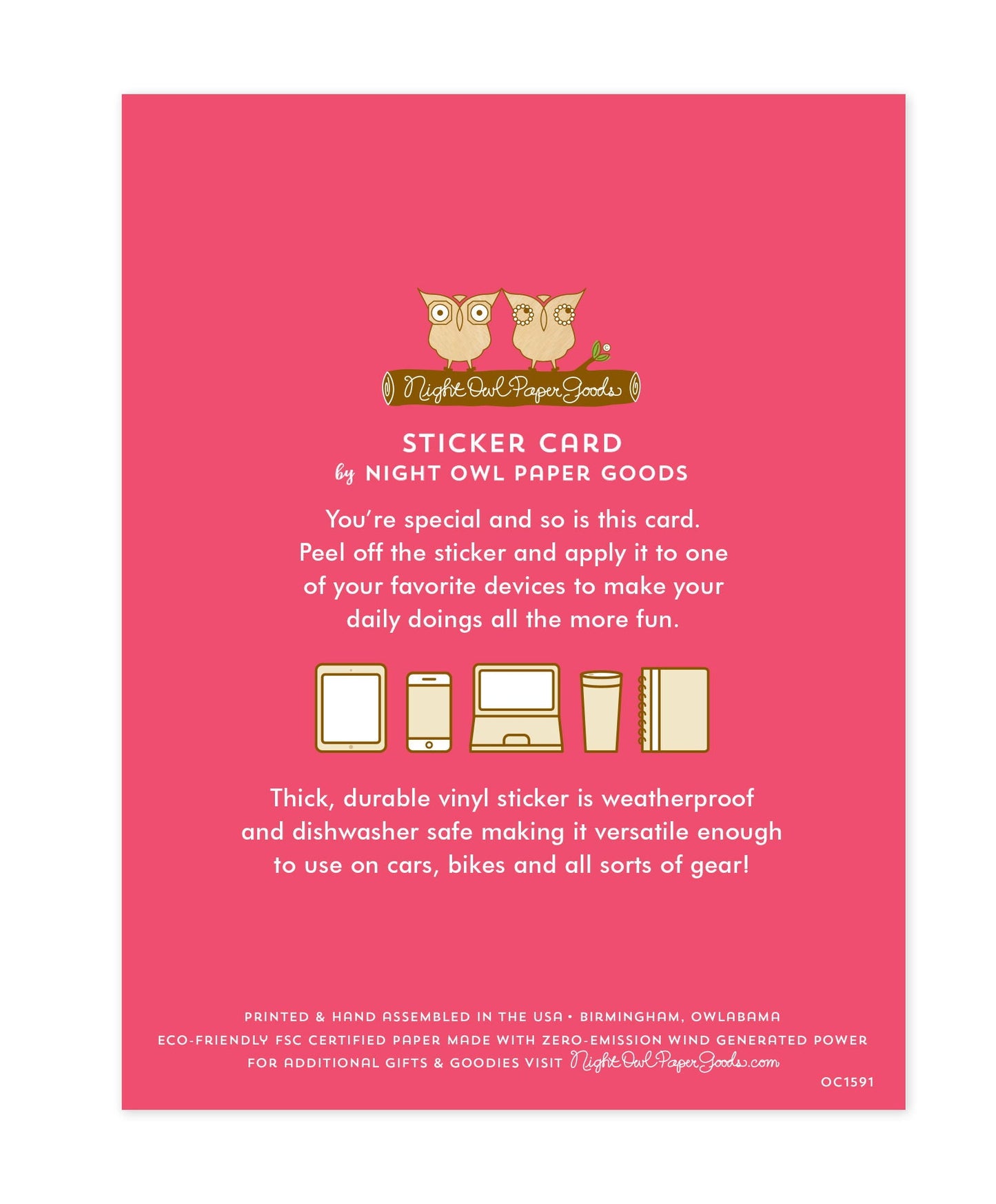 Love S'more Sticker Love Card