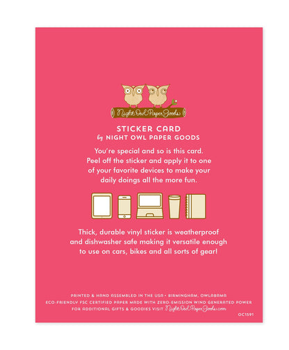 Love S'more Sticker Love Card