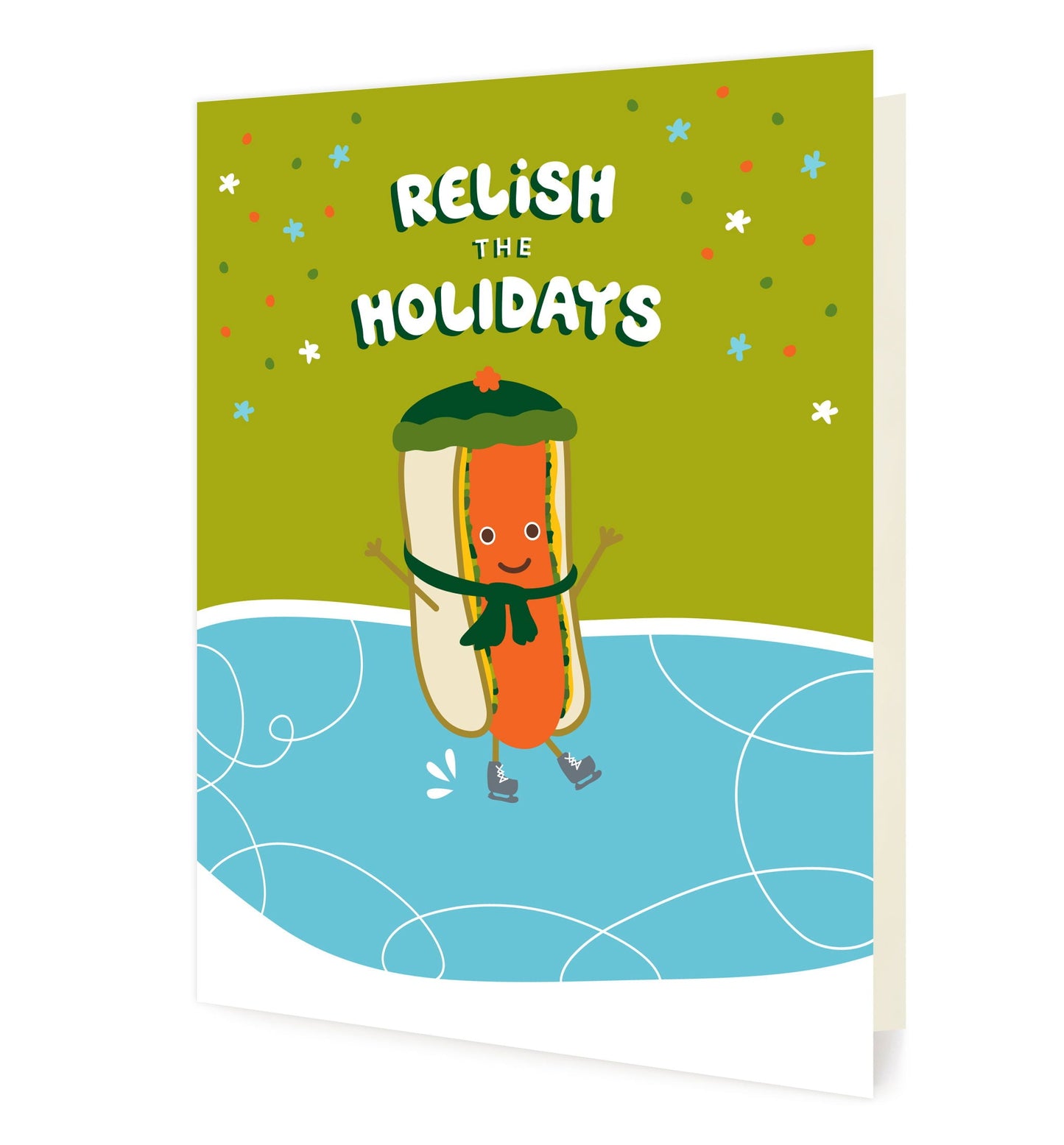 Hot Dog Holiday Card