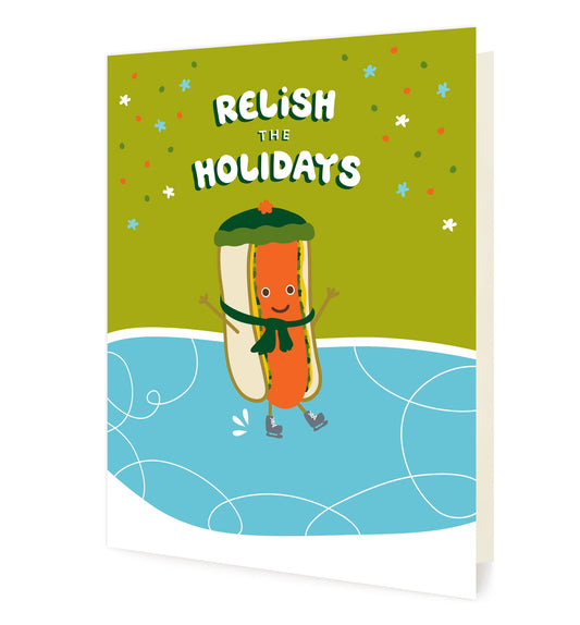 Hot Dog Holiday Card