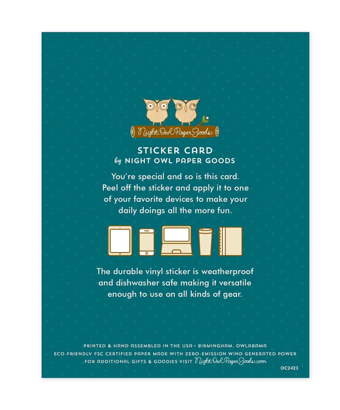 Peace Pals Sticker Holiday Card