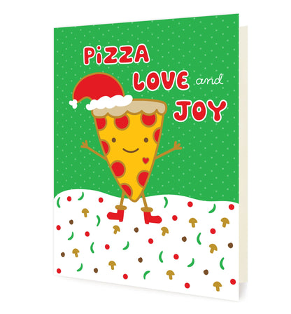 Pizza Love Joy Holiday Card
