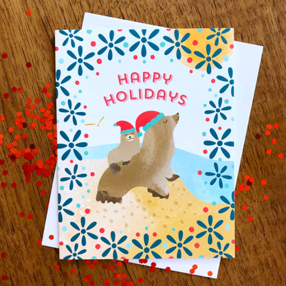 Sea Lions Holiday Card