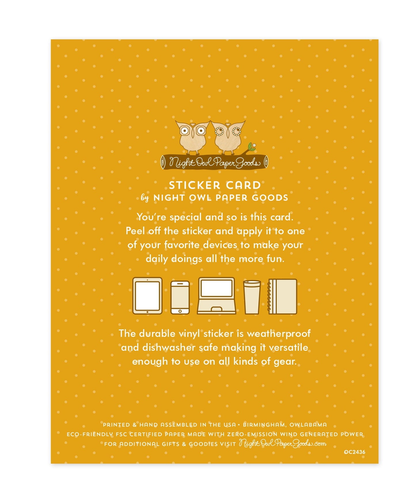 Floral Peace Sticker Holiday Card