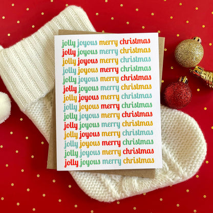 Jolly Joyous Holiday Card
