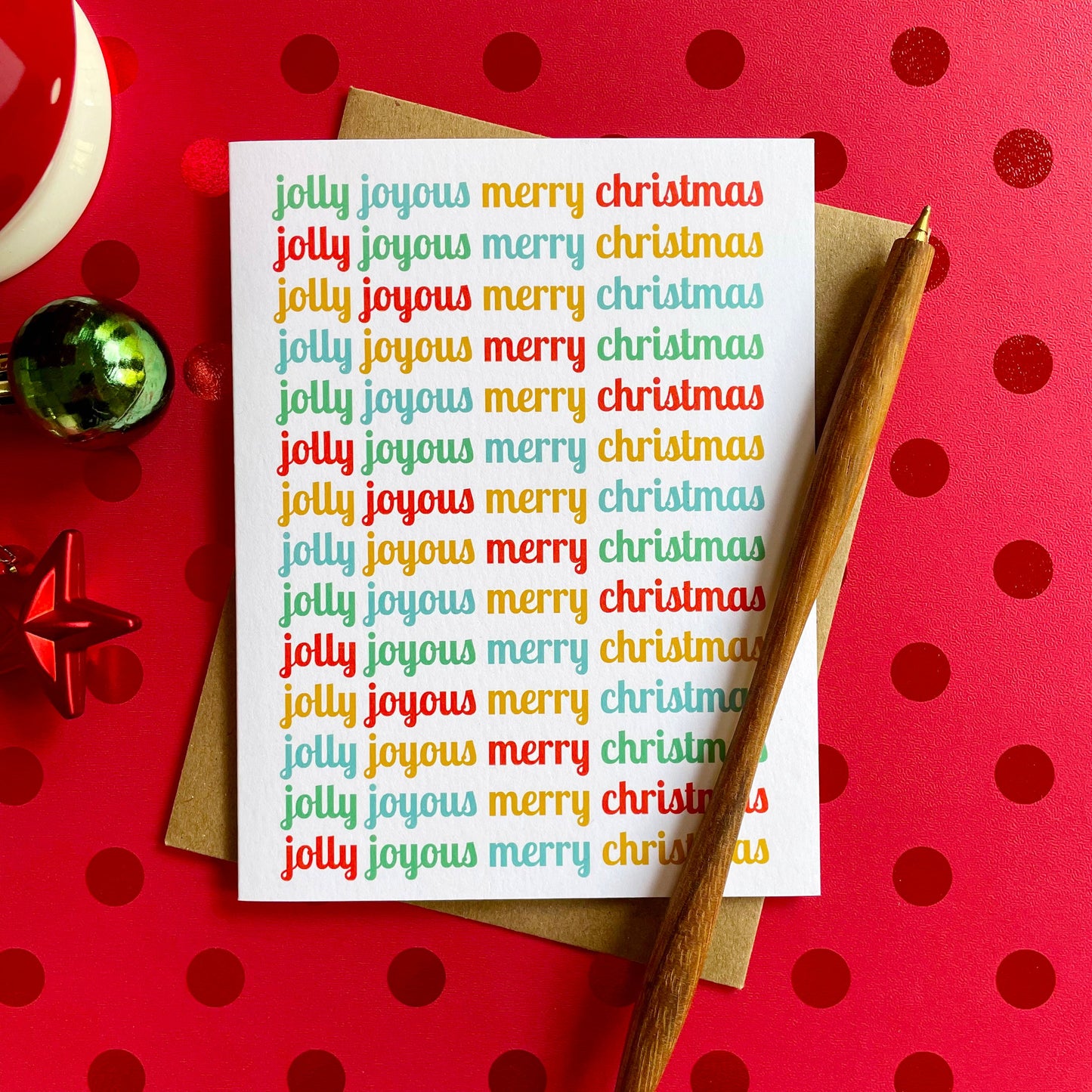 Jolly Joyous Holiday Card