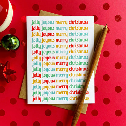 Jolly Joyous Holiday Card
