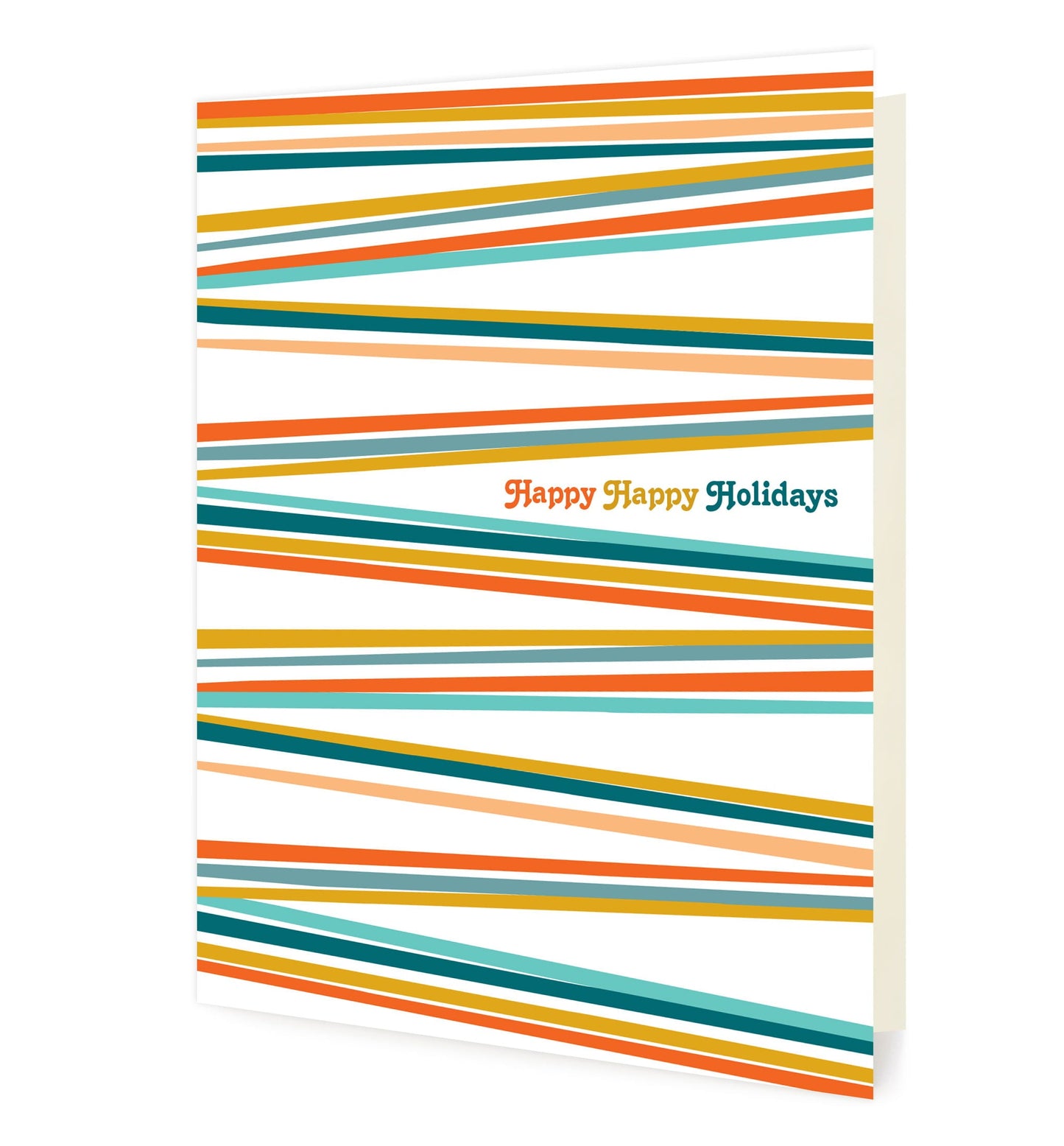Happy Stripes Holiday Card
