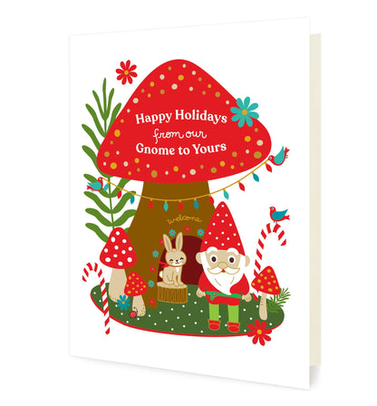 Gnome Home Holiday Card
