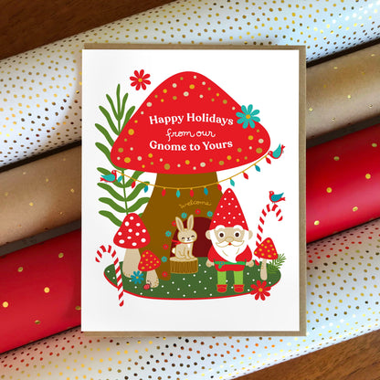 Gnome Home Holiday Card