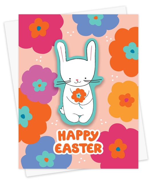 Easter Bunny Sticker Easter Card