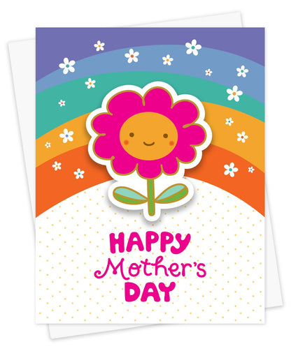 Mom Blossom Sticker Mother's Day Card