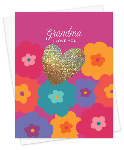 Sparkle Grandma Foil-Stamped Card