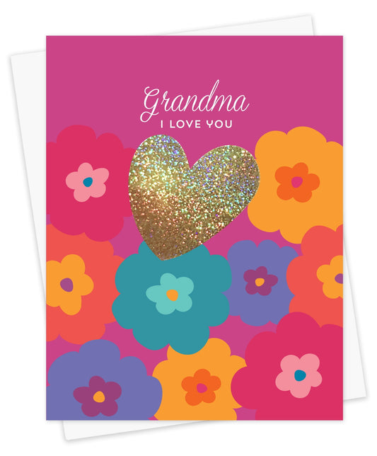 Sparkle Grandma Foil-Stamped Card