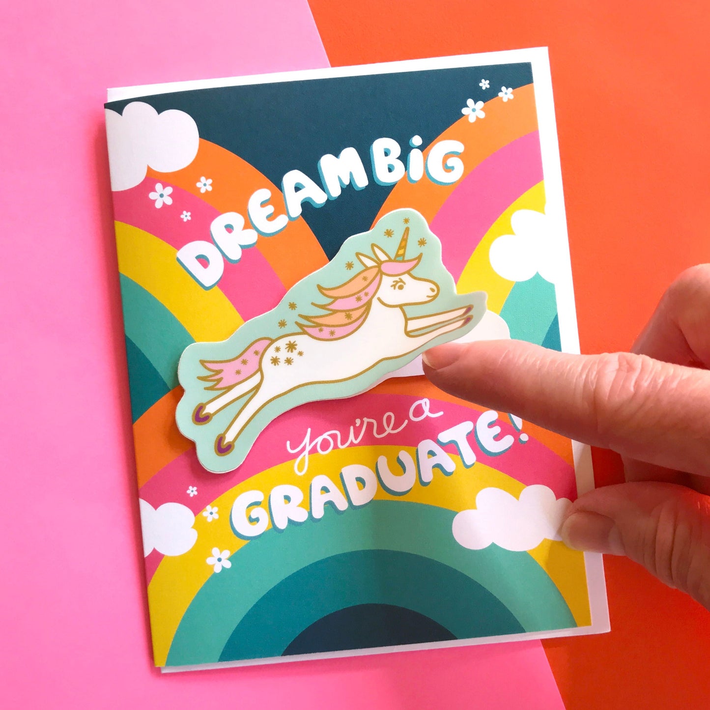 Uni Grad Sticker Graduation Card