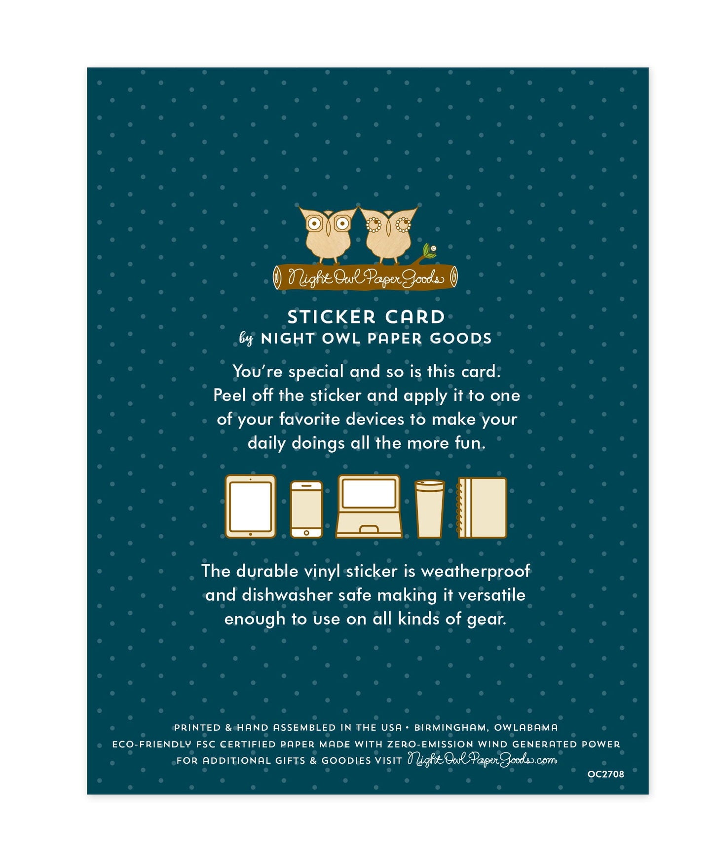 Uni Grad Sticker Graduation Card