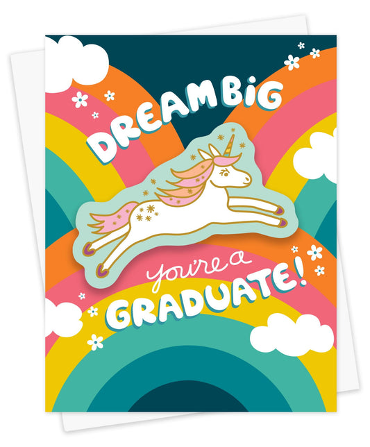 Uni Grad Sticker Graduation Card