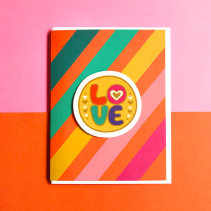 Big Love Sticker Love Card