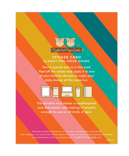 Big Love Sticker Love Card