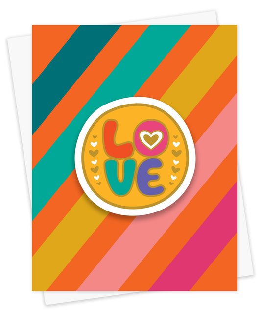 Big Love Sticker Love Card