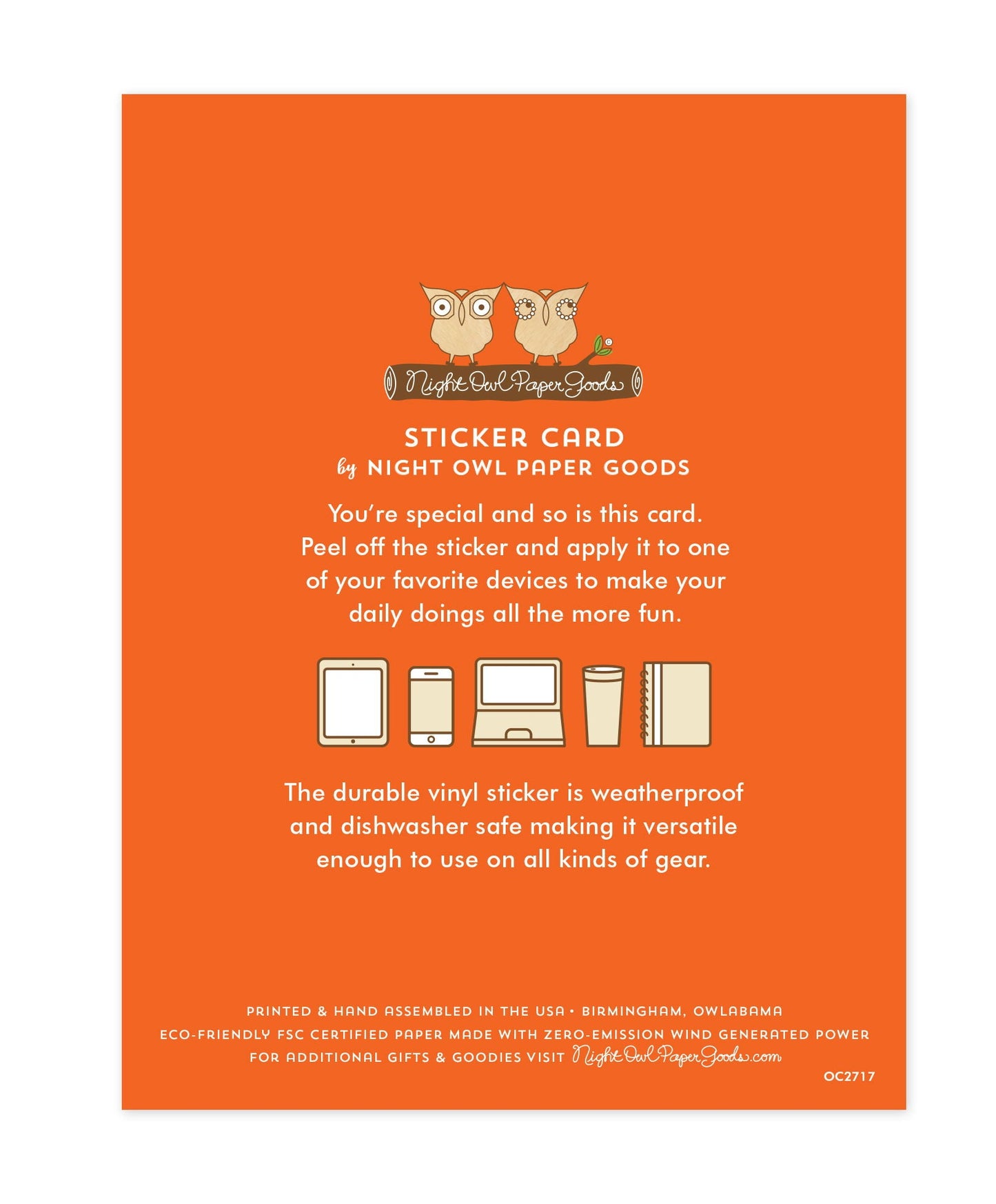 Bright Day Sticker Thank You You Card