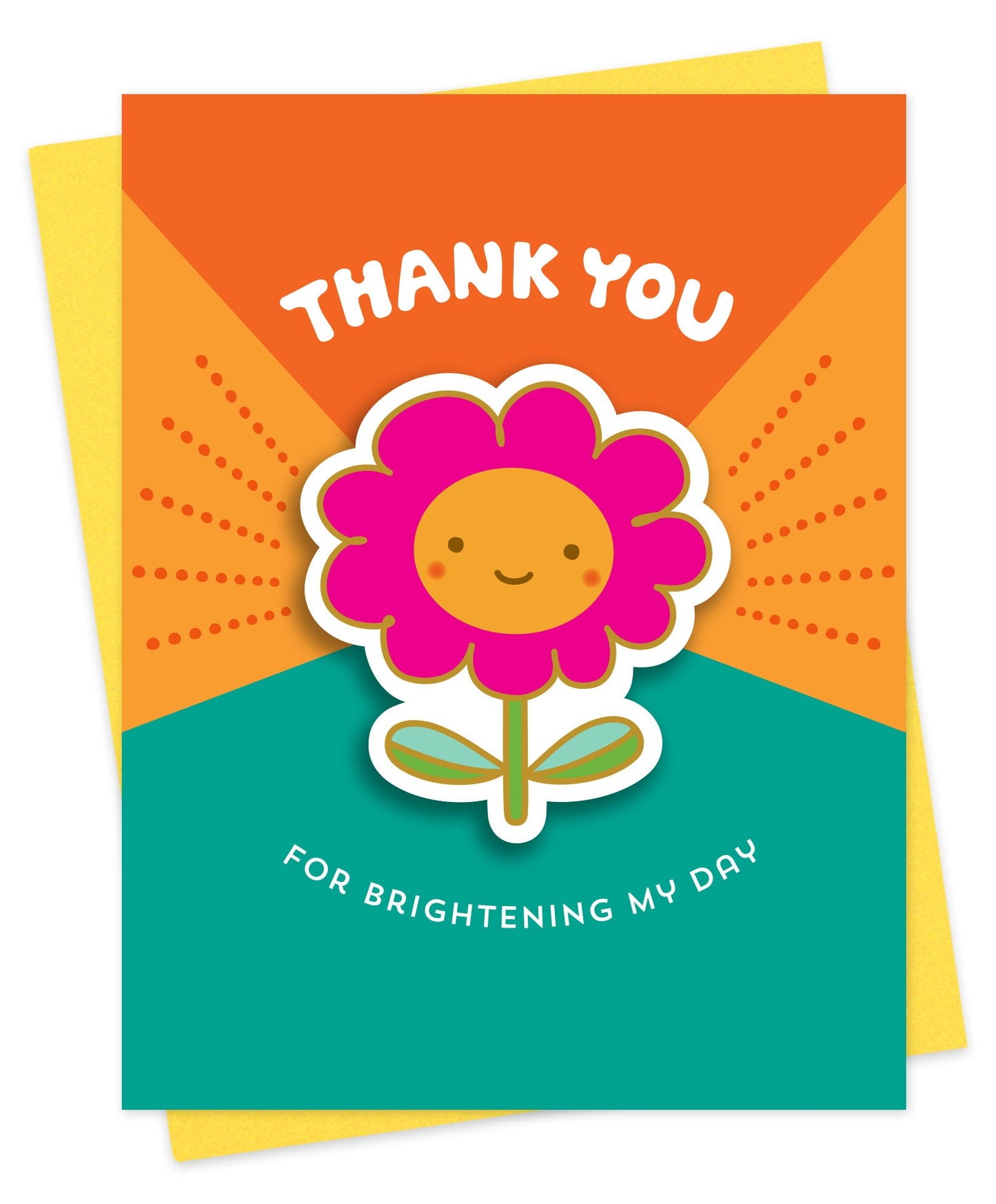 Bright Day Sticker Thank You You Card