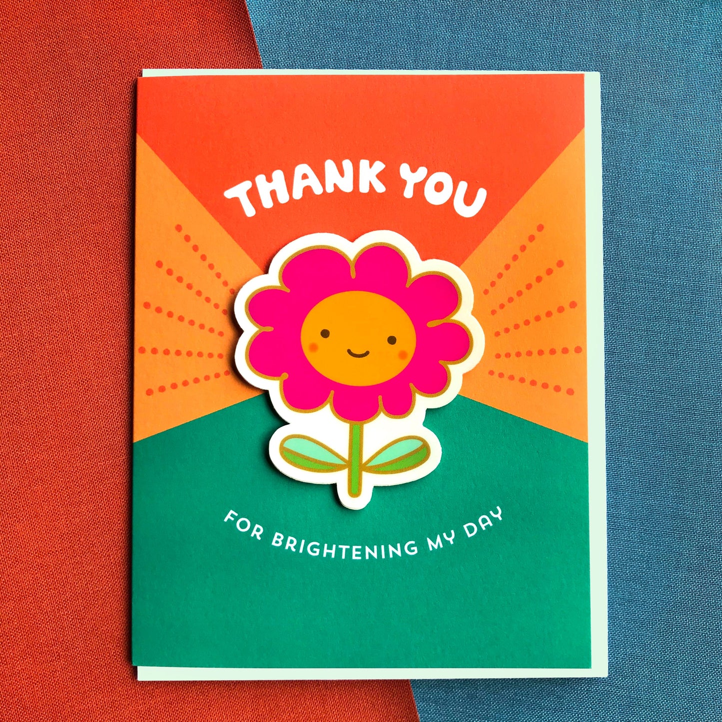 Bright Day Sticker Thank You You Card