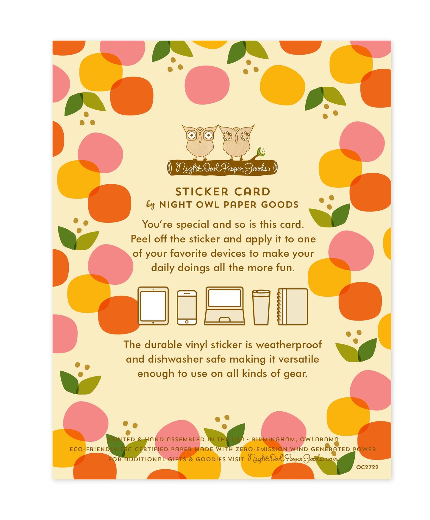 Miss Olive Sticker Thinking of You Card