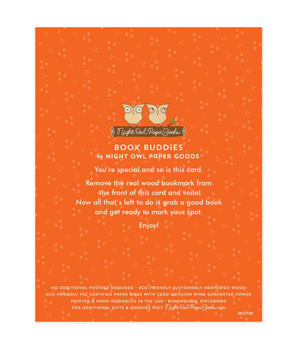 Chapter Fruit Bookmark Birthday Card