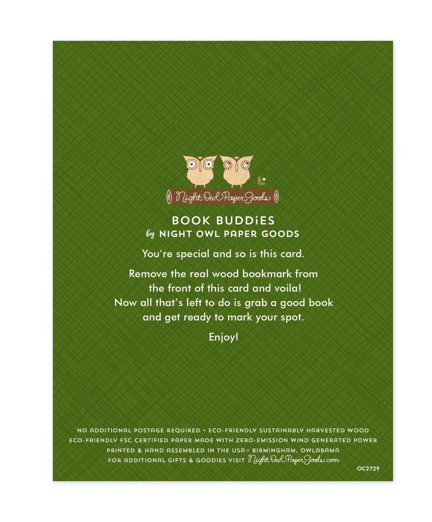 Apples Bookmark Thank You Card