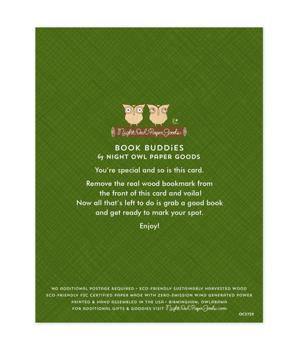 Apples Bookmark Thank You Card