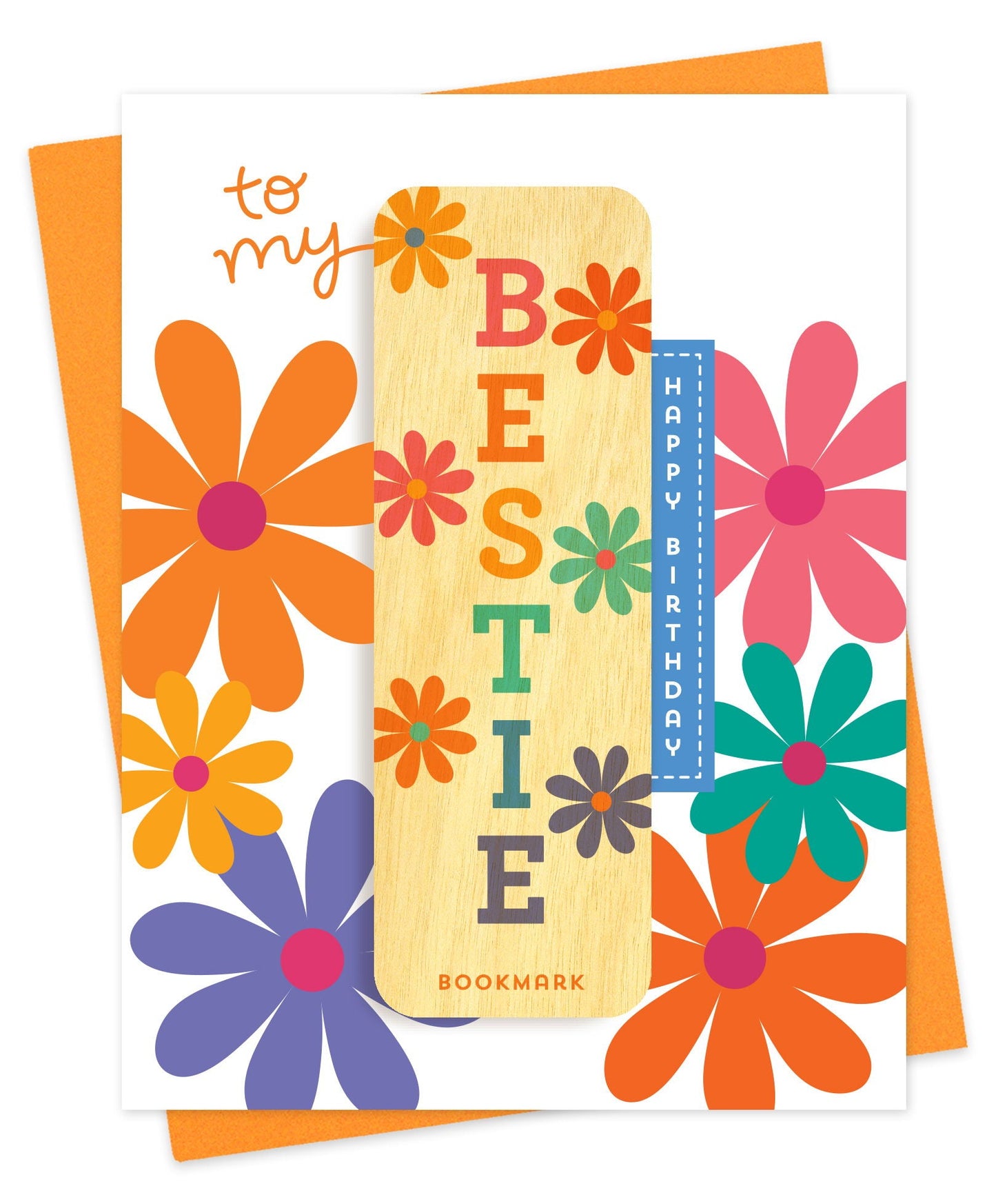 Bestie Birthday Bookmark Birthday Card