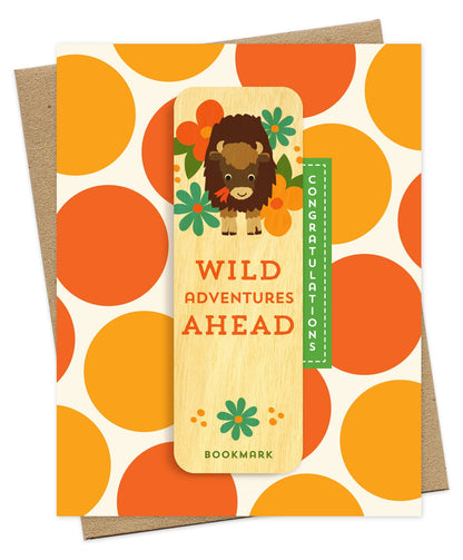 Wild Adventures Bookmark Congratulations Card