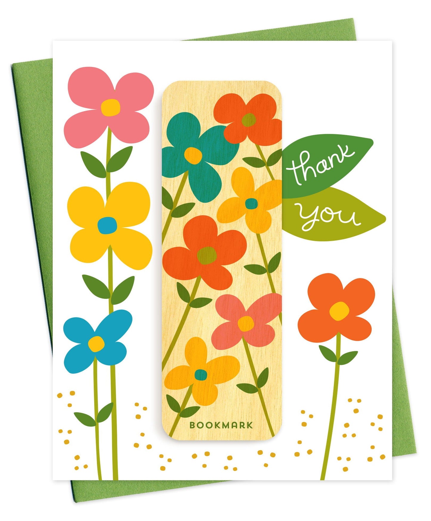 Thank You Flowers Bookmark Thank You Card