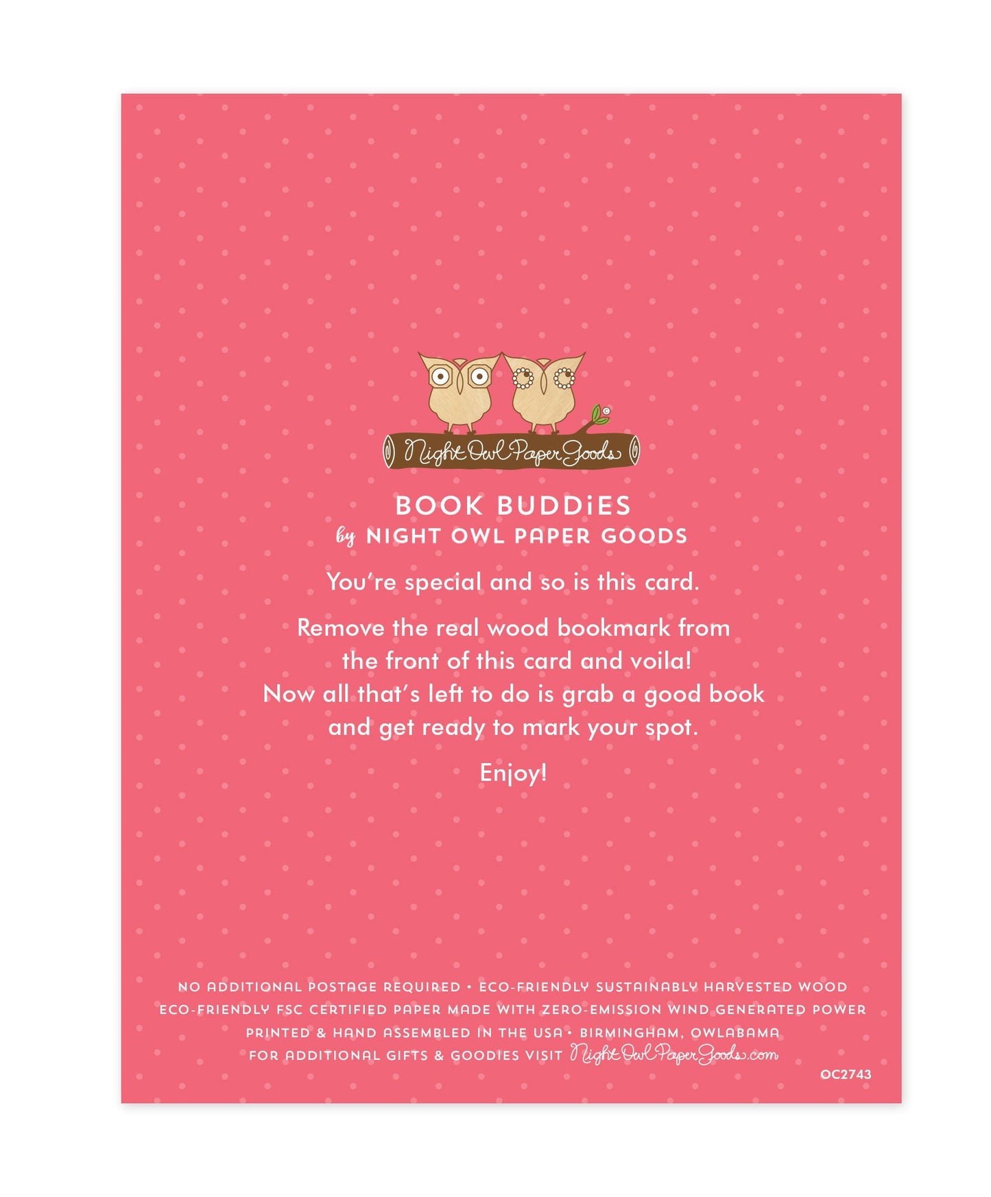 Reading Unicorn Bookmark Birthday Card