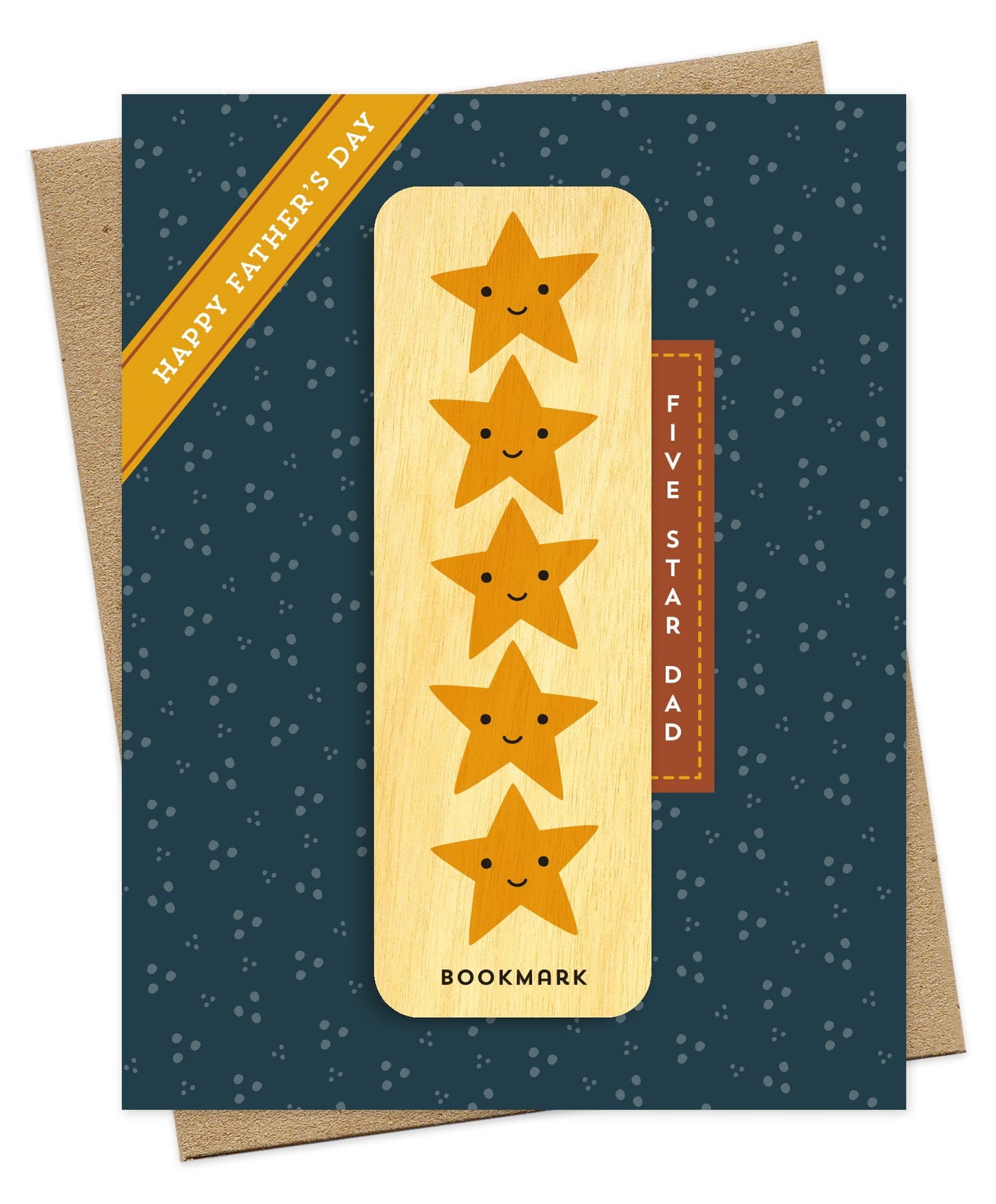 5 Star Dad Bookmark Father's Day Card
