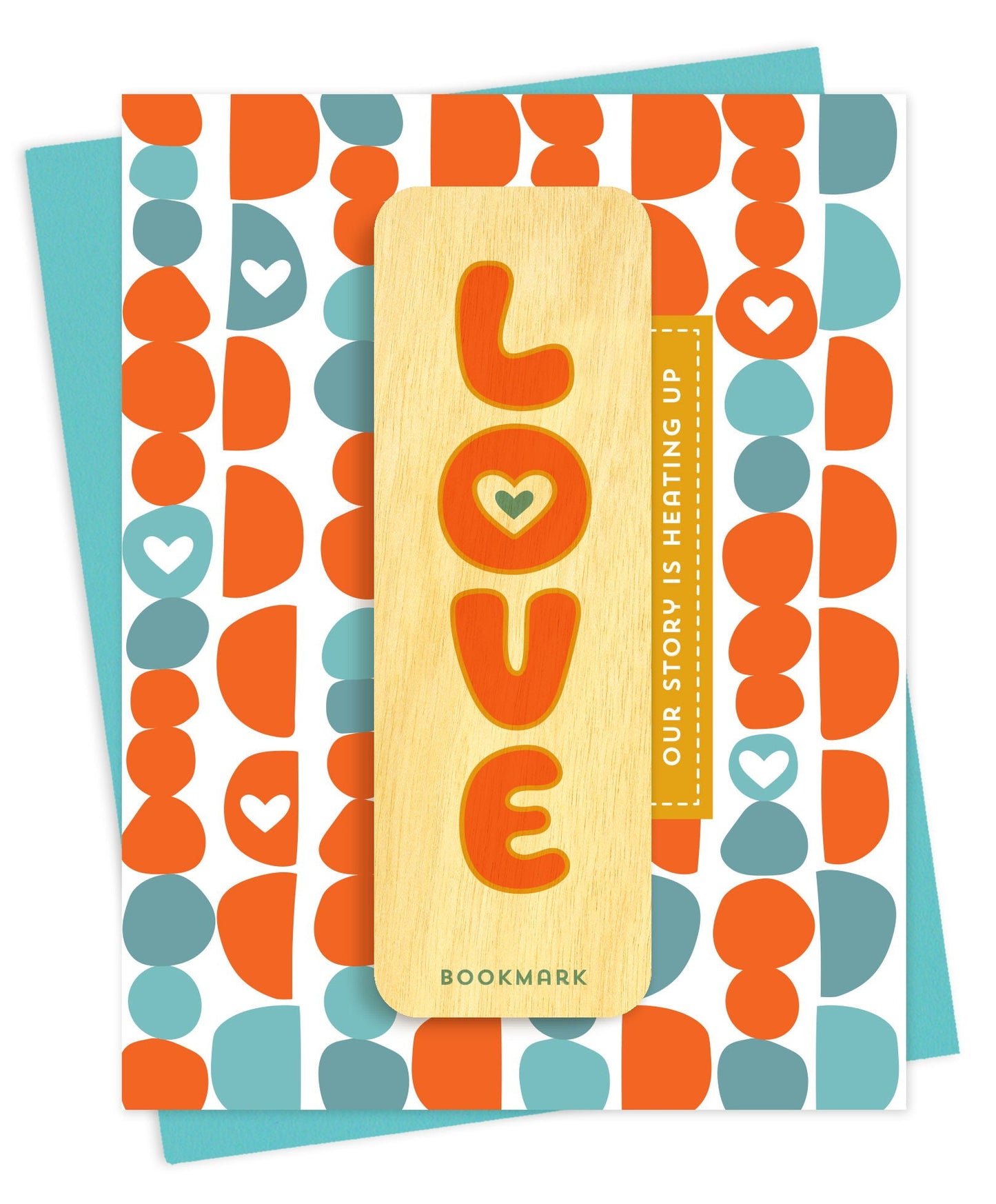 Heating Up Bookmark Love Card