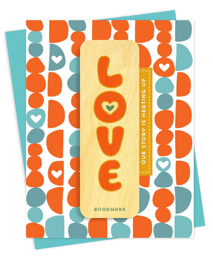 Heating Up Bookmark Love Card