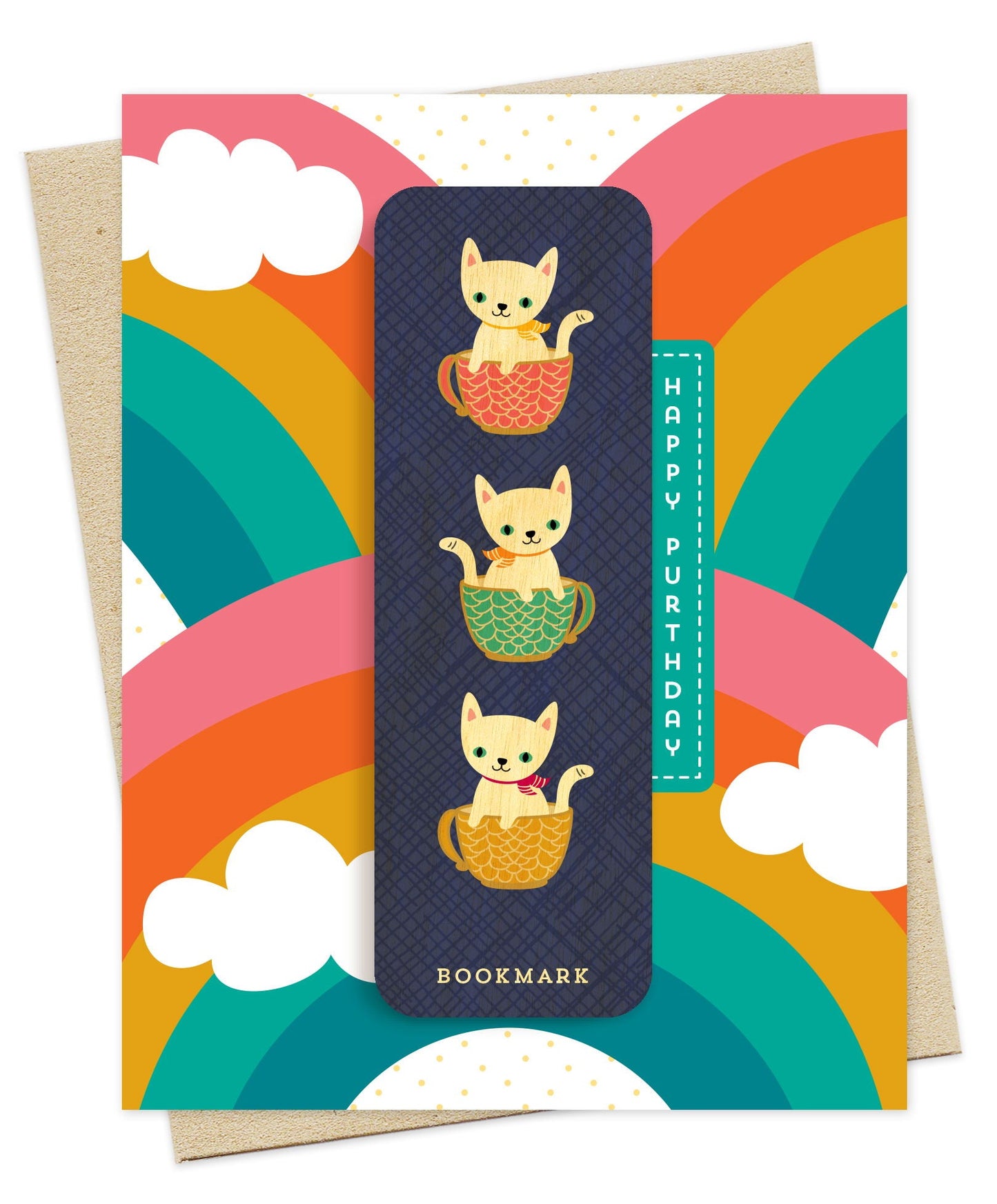 Frisky Purthday Bookmark Birthday Card