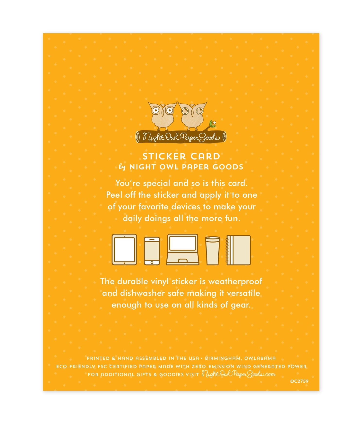 Bee-Day Sticker Birthday Card