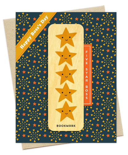 5 Star Boss Bookmark Boss's Day Card