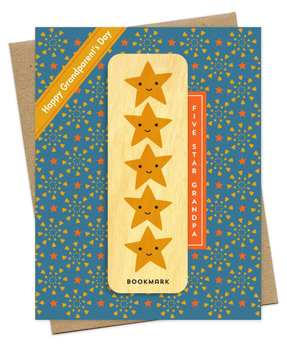 5 Star Grandpa Bookmark Grandparent's Day Card