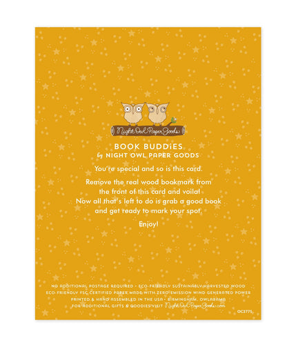 5 Star Teacher Bookmark Thank You Card