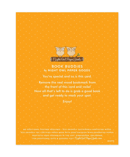 Puppy Pages Bookmark Birthday Card