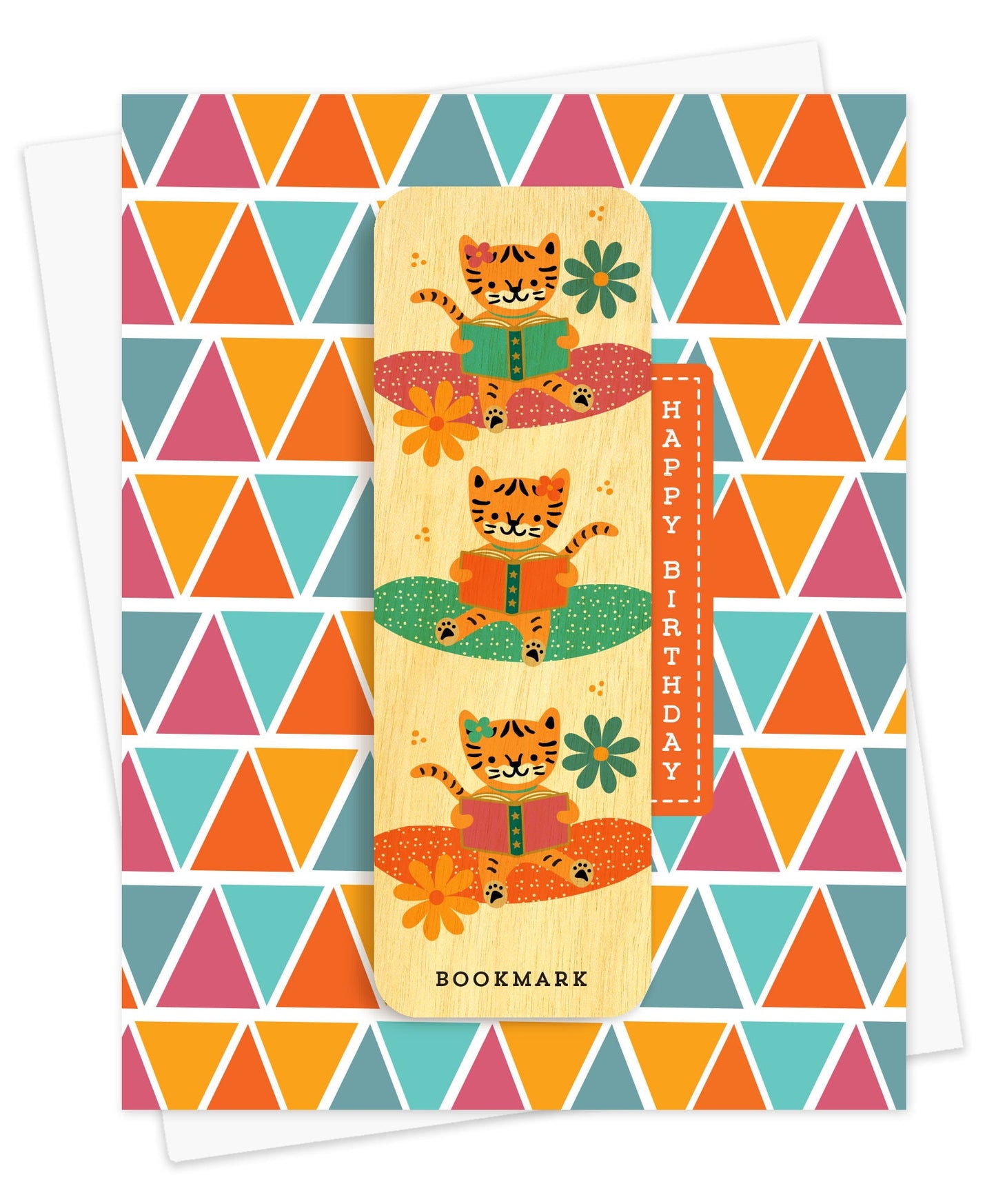 Tiger Tales Bookmark Birthday Card