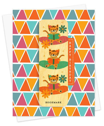 Tiger Tales Bookmark Birthday Card
