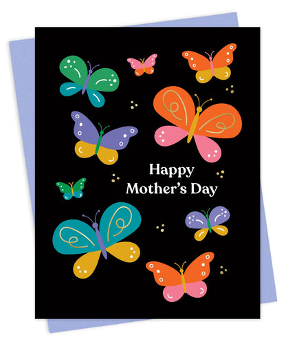 Butterfly Mom Foil-Stamped Mother's Day Card