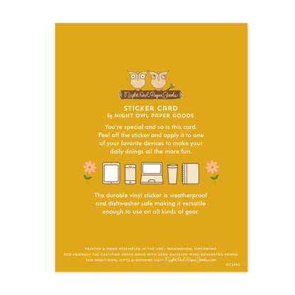 Happy Place Sticker New Home Card