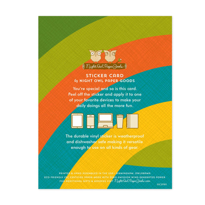 Relish Your Day Sticker Birthday Card