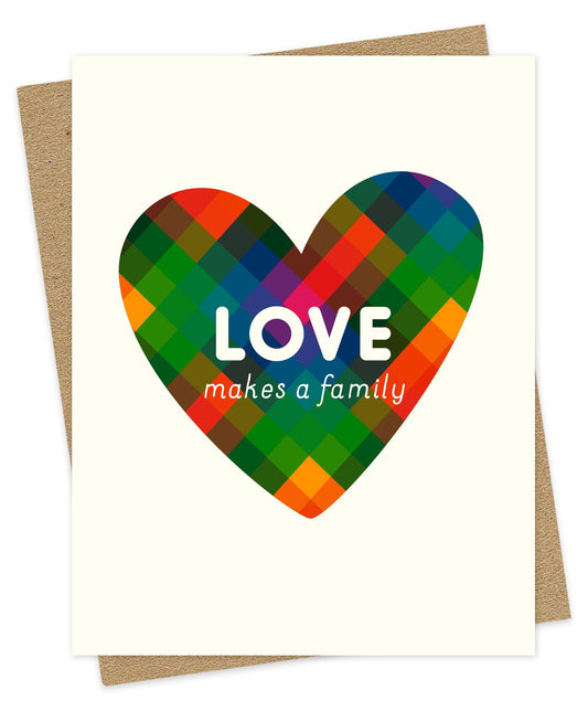 Patchwork Heart Love Card